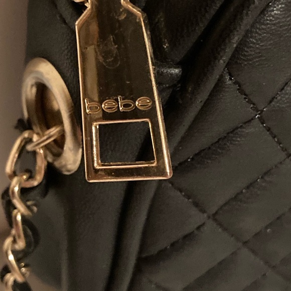 Bebe Los Angeles black cross body quilted bag - Picture 5 of 8